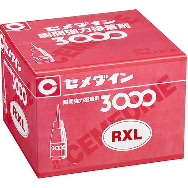 【メーカー在庫あり】 AC063 セメダイン(株) セメダイン 瞬間接着剤 3000RXL(超速硬化・難接着タイプ) 20g AC-063 AC-063 HD店