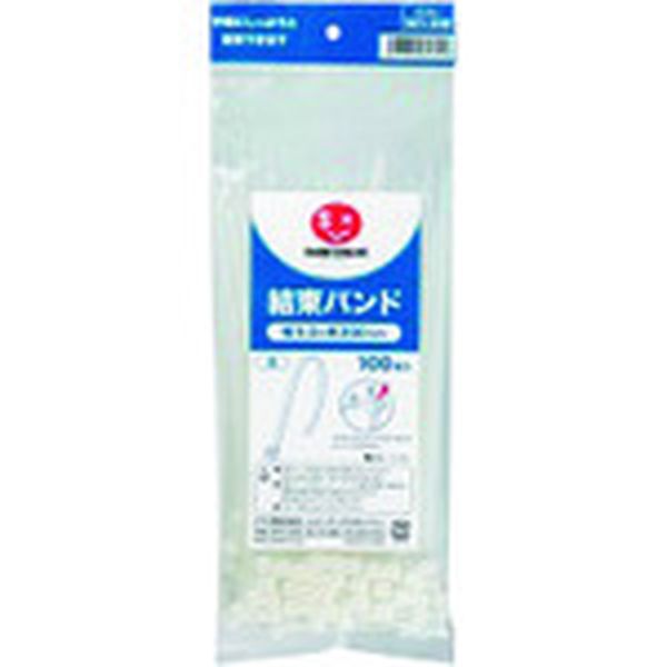 【メーカー在庫あり】 プラス(株) JTX 381248)結束バンド白 100本入 5.0X200 B329J...