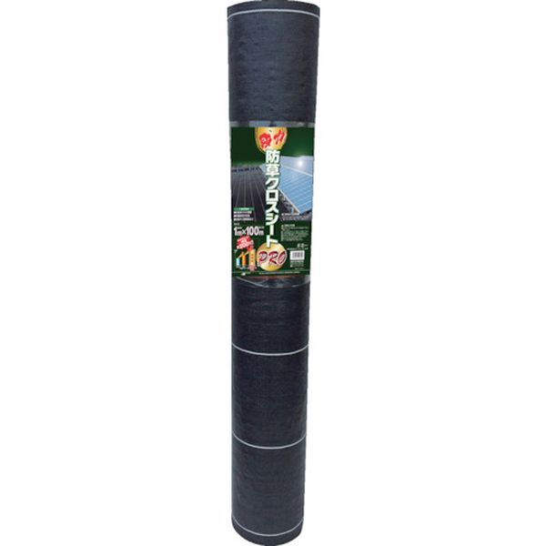 日本マタイ(株) MATAI 強力防草クロスシートPRO (0.5×100m) 黒 紙管巻 DDHC10654 HD店