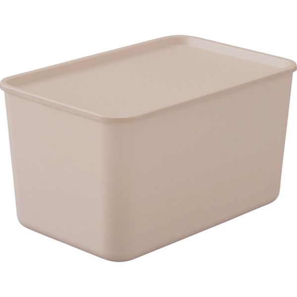 【メーカー在庫あり】 FTB45DPB 288497 フタ付き 積み重ねBOX FTB-45D ピンクベージュ FTB-45D-PB HD店