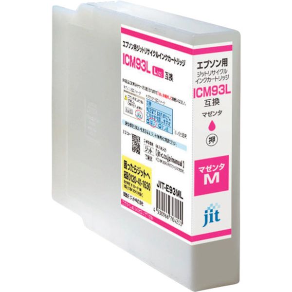 ・高品質の日本製です。・1個あたりエプソンのインクカートリッジで約110gのCO2の抑制が見込めます。・プリンタ用インクカートリッジ。・インク色：マゼンタ・適合純正品番：ICM93L・適合プリンタ：PX-M7050F / PX-M7050FP / PX-M7050FT / PX-M705H5 / PX-M705TH5 / PX-M860F / PX-S860 / PX-S7050 / PX-S7050PS / PX-S705H5・使用済み純正インクカートリッジを回収洗浄し、そこに自社で開発したインクを再充填・生産国 日本・JANコード 4530966704200・質量 158g・コード：323-5442 ・品目：JITE93MLJIT-E93ML楽天 HD店