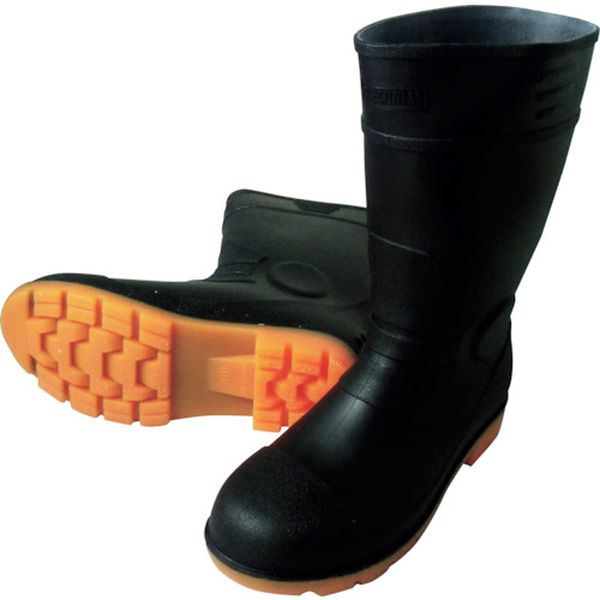 【メーカー在庫あり】 KR7450BK25.5 (株)喜多 喜多 安全PVC長靴 KR7450 ブラック 25.5 KR7450-BK-25-5 HD店