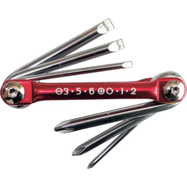 【メーカー在庫あり】 SR6D (株)ベストツール ベストツール 折り畳みドライバーセット BEST スリムリブ SR-6D HD店(4.0)