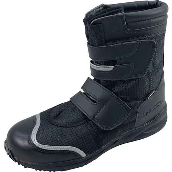 【メーカー在庫あり】 V80BK28.0 日進ゴム(株) 日進ゴム JSAA B種ハイカットプロスニーカー スプリガン＃80黒 28.0cm V80BK-28-0 HD店