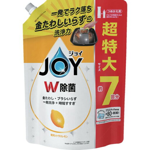 【メーカー在庫あり】 P&Gジャパン(同) P&G ジョイ W除菌 食器用洗剤 レモン 詰め替え 超特大 910ml 402338 HD店 【メーカー在庫あり】 P&Gジャパン(同) P&G ジョイ W除菌 食器用洗剤 レモン 詰め替え 超特大 910ml 402338 HD店