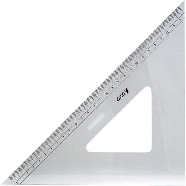 【メーカー在庫あり】 シンワ測定(株) シンワ アクリル三角定規30cm 75264 HD店
