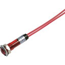 【メーカー在庫あり】 DA8FL4ACDC100VR LED表示灯 DA-8FL-4 (AC/DC100V接続) Φ8 赤 DA-8FL-4-AC/DC100V-R HD店