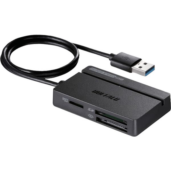 【メーカー在庫あり】 (株)バッファロー バッファロー USB3.0 マルチカードリーダー スタンダード BSCR..