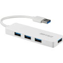 【メーカー在庫あり】 (株)バッファロー バッファロー USB3.0 4ポート バスパワーハブ ホワイト BSH4U120U3WH HD店