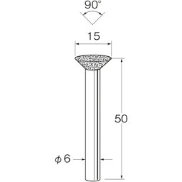 【メーカー在庫あり】 日本精密機械工作(株) リューター 軸付電着ダイヤモンド砥石D4712 D4712 HD店