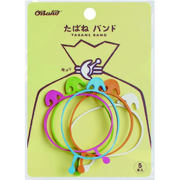 ・輪ゴムにヘッドとタブが付いていることで、たばねやすさと外しやすさを可能にしたバンドです。・巻きつけてヘッドをひっかけるだけで簡単にたばねることができます。・タブをひっぱることで簡単にはずすことができます。・何度もたばねたり、はずしたりする際は便利です。・アイデア次第で様々な使い方が可能です。・色は全5色、単色タイプと5色ミックスタイプがあります。・コード類・文具・キッチン用品・手芸・園芸・釣具・アウトドア用品の整理に。・巻きつけて目印用として。・色：5色ミックス(ピンク・オレンジ・ライトグリーン・ライトブルー・ホワイト)・番手(#)：#18×3・切幅(mm)：3・折径(mm)：70・厚さ(mm)：1.1・内径(mm)：44.5・個装入数：5本/PP袋・個装台紙サイズ(mm)：91×128・個装重量(g)：約 8・天然ゴム・生産国 日本・JANコード 4971620214435・質量 5g・コード：858-0833 ・品目：GHT602TMXGHT-602TMX楽天 HD店　