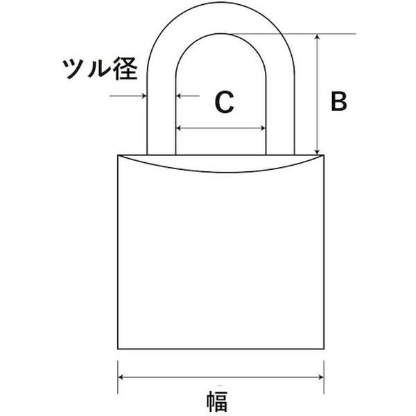 ・サビに強いです。・バッグや家具、ポストやロッカーに。・付属鍵本数(本)：3・幅(mm)：25・ツル径(mm)：4・B(mm)：13.5・C(mm)：14・ロック方式：シングル・本体:真鍮・ツル:ステンレス(SUS304)・鍵×3本・本品は重いので落とすと危険です。足や床を傷つける可能性がありますのでご注意下さい。・純正キー以外では解錠しないで下さい。・鍵穴に油を差さないで下さい。・キー及びスペアキーは失くさないように大切に保管して下さい。・幼児の手の届かない所に保管して下さい。・生産国 中国・JANコード 4529931311093・質量 50g・コード：136-0072 ・品目：IB080IB-080楽天 HD店　