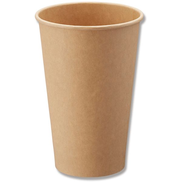【メーカー在庫あり】 ペーパーカップ アイス・ホット兼用 16オンス 口径90mm 未晒 25個入り 004535997 HD店