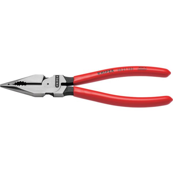 【メーカー在庫あり】 KNIPEX社 KNIPEX ニードルノーズペンチ 185mm プラスチックハンドル 0821185 HD店
