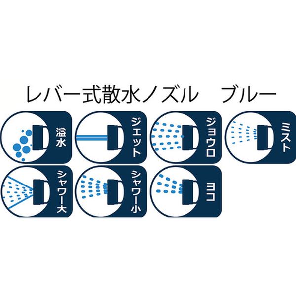 【メーカー在庫あり】 浅香工業(株) 金象 レバー式散水ノズル ブルーCHG-0957 1942...