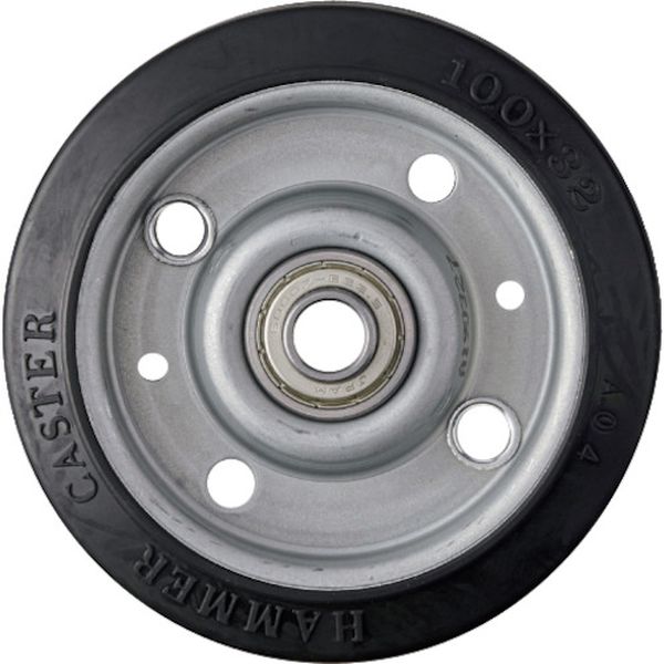【メーカー在庫あり】 435SRBB100 ハンマーキャスター(株) ハンマー 100mm ゴムB車輪 435S-RBB100 HD店