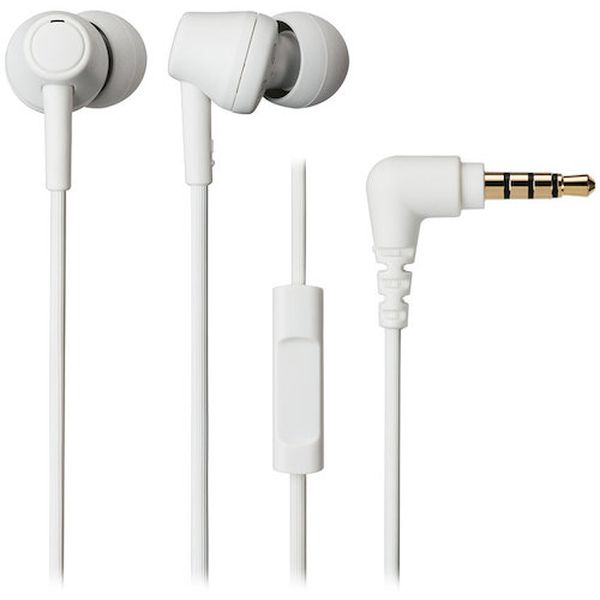 【メーカー在庫あり】 ATHCK350XISWH (株)オーディオテクニカ オーディオテクニカ マイク付きイヤホン ..