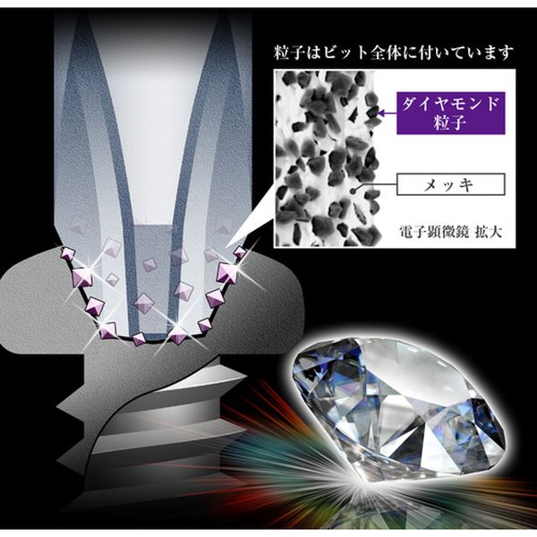 【メーカー在庫あり】 ADR2150 アネックスツール(株) アネックス ダイヤモンド龍靭ビット 1本組 タフ ＋2×150 ADR-2150 HD店