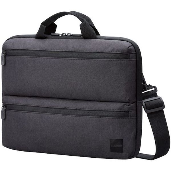 【メーカー在庫あり】 BMIBHCH14NBK パソコンケース リサイクル素材 横型 ショルダーベルト付 手提げ ..
