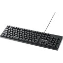 【メーカー在庫あり】 USB&PS/2接続 有線ゲーミングキーボード PS4対応 ブラック BSKBCG300BK HD店