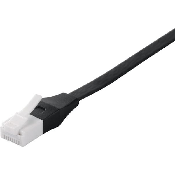 【メーカー在庫あり】 Cat6A ツメの折れないLANケーブル フラット ストレート 2.0m ブラック BSLS6AFU20BK HD店