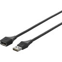 【メーカー在庫あり】 どっちもUSB2.0 A to A 延長ケーブル 0.5m ブラック BU2AAD05BK HD店