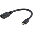 【メーカー在庫あり】 ディスプレイアダプター/Mini HDMI - HDMI 1.4/4K30Hz/ブラック/ビデオ 変換 コンバーター HDACFM5IN HD店(2)