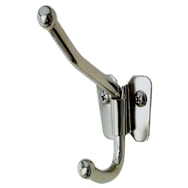 【メーカー在庫あり】 HG107NI (株)ニッサチェイン ニッサチェイン 107ニッケル鉄回転帽子掛(60個入) HG107-NI HD店