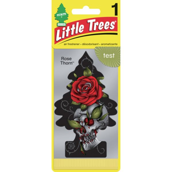 【メーカー在庫あり】 カーフレッシュ社 リトルツリーズ LT エアーフレッシュナー 1P - Rose Thorn(ローズソーン) LT030 HD店