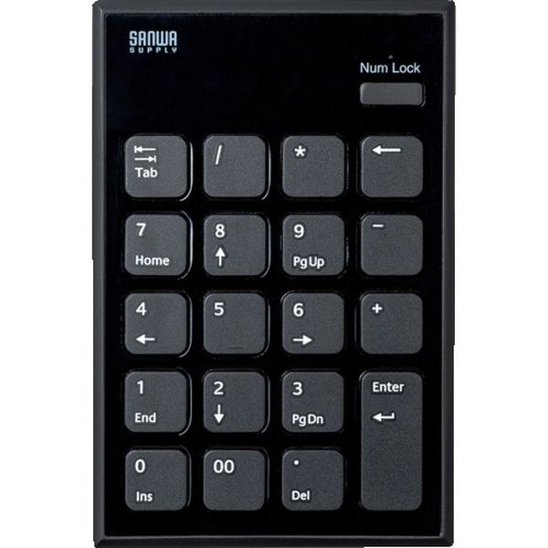 [메이커 재고 있음] NTBT21BK 산와 서플라이(주) SANWA Bluetooth 숫자 키패드 NT-BT21BK HD점