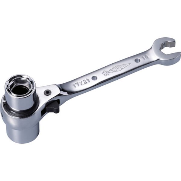 【メーカー在庫あり】 5サイズラチェットレンチ インナーソケット：17、19 アウターソケット：21、24 R..