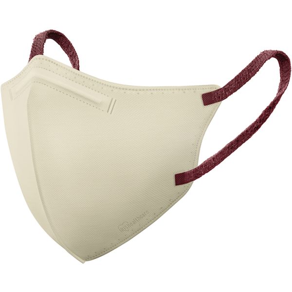 ・マスクの性能の指標となる日本産業規格「JIS T 9001 (一般用マスク)」に適合した不織布マスクです。・息がしやすいフィルターを採用し、空気清浄機の技術を使用した帯電技術を応用することにより従来品と比べて息のしやすさが約50％(※自社調べ)改善しました。・マスク内の温度上昇やムレを軽減し、快適にご使用いただけます。・花粉、ウイルス飛沫、細菌飛沫、PM2.5等をカットします(※マスク本体部のみの性能です)。・立体形状により口元の空間を保ち、会話や呼吸を楽にします。・密着性に優れたノーズフィッターは、隙間を低減し花粉などの侵入を防ぎます。・ふんわりとやわらかく幅の広い耳ひもを採用することで、長時間装着しても耳が痛くなりにくく、一日中快適に過ごせます。・頬にフィットしフェイスラインがすっきり見えます。・バイカラーで耳ひもが差し色となり、ファッション性もアップします。・ファッションの一部としてコーディネートと合わせ身に着けられます。・花粉、ウイルス飛沫、細菌飛沫、PM2.5等の対策に。・サイズ：ふつう・縦(mm)：120・横(mm)：140・色：ペールベージュ×ボルドー・構造：3層・PFE(微粒子ろ過効率)：99％・BFE(細菌ろ過効率)：99％・VFE(ウィルス飛沫ろ過効率)：99％・規格適合：JIS T 9001(一般用マスク)・規格適合番号：G42303033・枚数：20枚入り・本体・フィルター：ポリプロピレン、耳ひも：ポリエステル、ポリウレタン、ノーズフィッター：ポリエチレン・生産国 中国・JANコード 4967576673808・質量 2.300g・コード：592-5488 ・品目：RNH20SUFRN-H20SUF楽天 HD店