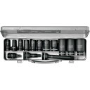 【メーカー在庫あり】 12.7sq.インパクトレンチ用ソケットレンチセット(セミディープ薄肉) TBP4M11TPA HD店