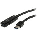 【メーカー在庫あり】 USBケーブル/A-A/10m/USB 3.0/アクティブ延長/オス・メス/BK USB3AAEXT10M HD店(2)