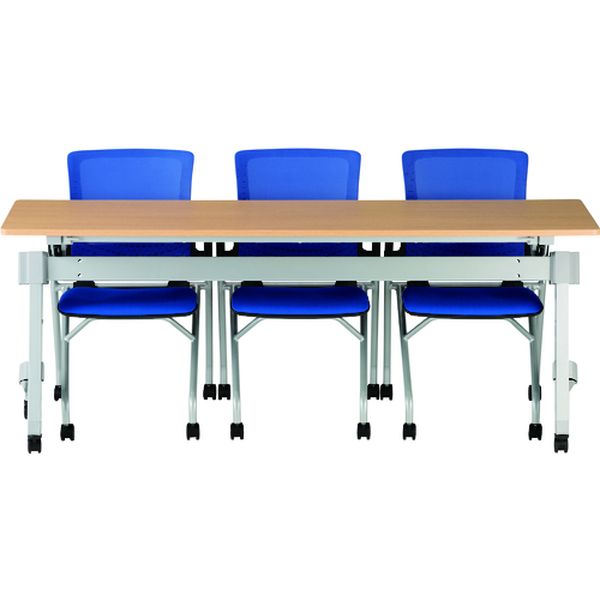 【メーカー在庫あり】 CMCB トラスコ中山(株) TRUSCO コンパクトミーティングチェア ブルー CMC-B HD店