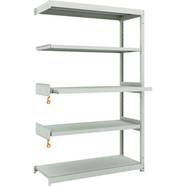 【メーカー在庫あり】 M1.56443M2B スチールラック M1.5型軽中量棚 1160X450XH1800 5段うちスライド2段..