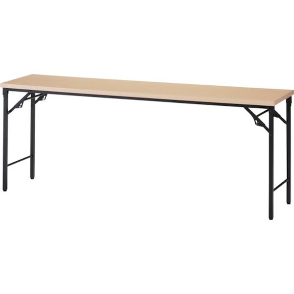 【メーカー在庫あり】 TST1545C 折りたたみ会議テーブル 1500X450XH700 棚板なし ナチュラル TST-1545-C HD店