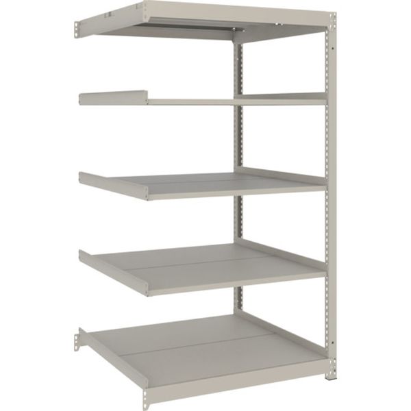 【メーカー在庫あり】 スチールラック 薄型ラック(耐荷重100Kg)1200×595×H1500 5段連結 ネオグレー ネオグレー UL5465B HD店