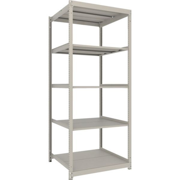 【メーカー在庫あり】 スチールラック 薄型ラック(耐荷重100Kg)900×595×H2400 5段単体 ネオグレー ネオ..