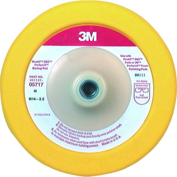 ・専用パッドにバフ・スポンジをつけて使用します。・外径(mm)：172・シャフト径(mm)：15.9・適合バフ：5728、5727、5725K・ウールバフ(品番：5728、5727)、スポンジバフ(品番：5725K)用・ねじ穴径：15.9mm・ピッチ：2.3mm(11山/インチ)・この商品は、一般消費者様向けの製品ではないため、表示や取扱説明書などが一般消費者様向けに表記・同梱されておりません。・生産国 アメリカ・JANコード 4550309092597・質量 130g・コード：835-7640 ・品目：57175717楽天 HD店