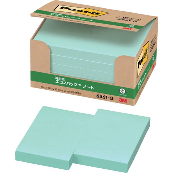 ・古紙100%の再生紙を使用し、環境保全を考え、資源をムダなく利用しています。・オフィスでの買い置きにおすすめのポスト・イット(R)製品です。・色：グリーン・縦(mm)：75・横(mm)：50・パック入数：100枚×10冊・ポスト・イット75X50mm100枚X10パッドグリーン・生産国 アメリカ・JANコード 4519001598707・質量 350g・コード：108-9825 ・品目：6561G6561-G楽天 HD店