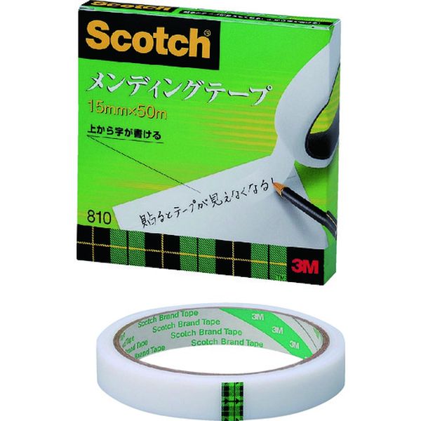 【メーカー在庫あり】 810315 スリーエム 3M メンディングテープ 15mmX50m 巻芯径7...