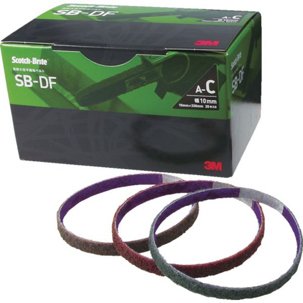 【メーカー在庫あり】 SBAF20 スリーエム 3M スコッチ・ブライト 高耐久性不織布ベルト 20X520mm ＃240相当 10本入り SB AF20 HD店