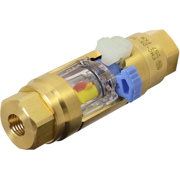 【メーカー在庫あり】 FMC251FBRASSFKM フローモニター(レンズ交換タイプ)取付ねじRC1/8 (81816) FMC-25-1F BRASS FKM HD店