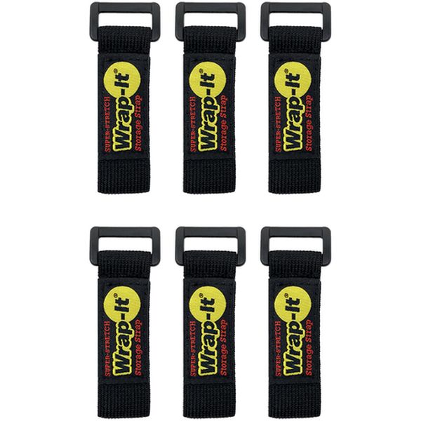 【メーカー在庫あり】 70606B JJAAMM社 WrapーIt 配線コード用伸縮性収納ストラップ 6インチ 黒 706-06..