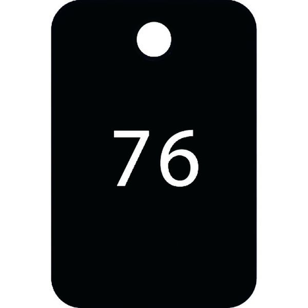 ・お店やホテル旅館などで何かと重宝する番号入りの札です。・色：黒・内容：76〜100番・縦(mm)：60・横(mm)：40・厚さ(mm)：2.7・穴径(mm)：φ6.5・サイズ(mm)：40×60×2.7・入数：25枚・大・サイズ(mm)：...