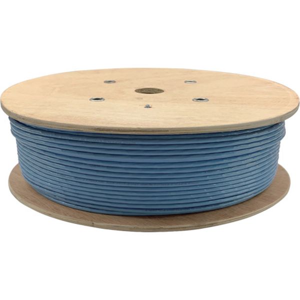 LAN连接线5.1米~ - 【メーカー在庫あり】 Cat6A LANケーブル 単線 300m ブルー BL6A3000BL HD店