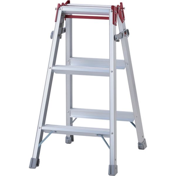 【メーカー在庫あり】 RS09C 長谷川工業(株) ハセガワ アルミはしご兼用脚立 ステップ幅広タイプ RSー0..