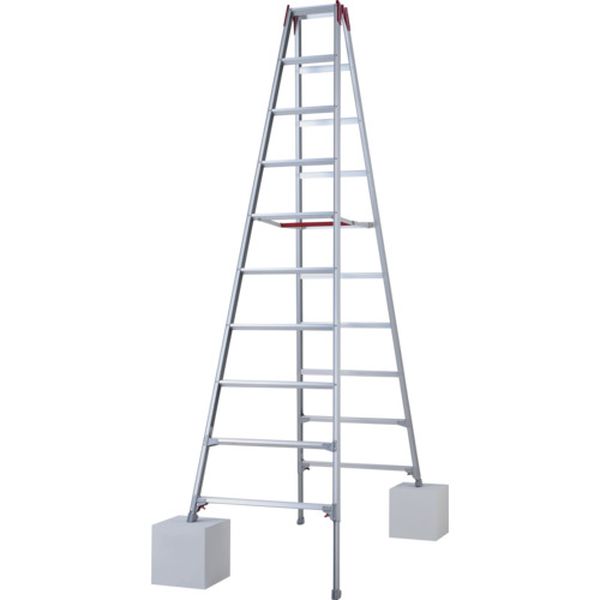 Stepladders - 【メーカー在庫あり】 RYZ30D 長谷川工業(株) ハセガワ 脚部伸縮式アルミ専用脚立 ワンタッチバー RYZ型 10段(10892) RYZ-30D HD店