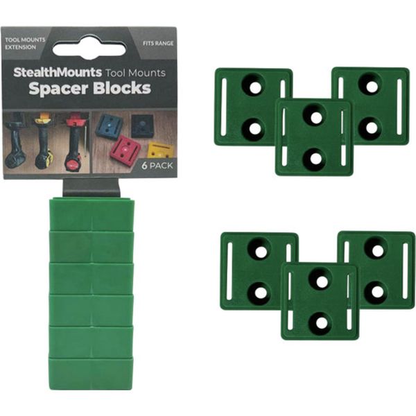 ・ツールマウントに工具を取り付ける際フックにぶつからずに収納が可能になります。・使用個数の目安として、インパクトドライバー1台に対して2~3個のスペーサーブロックが必要となります。・幅(mm)：15・奥行(mm)：17・高さ(mm)：15・...